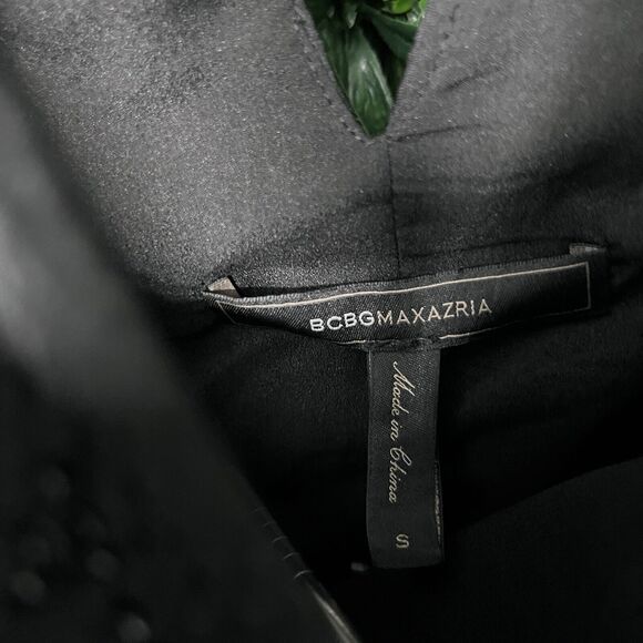 BCBGMAXAZRIA Dress Women Small Black Beaded Gown Boho Whimsigoth $428 NWT 1901 - Picture 5 of 12